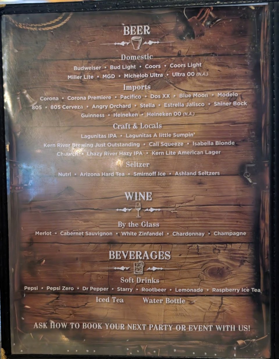 Plates of bar and grill favorites.